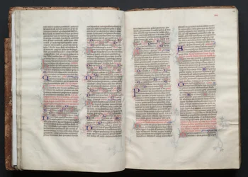 The Gotha Missal: Fol. 23v, tekst, ca. 1375.