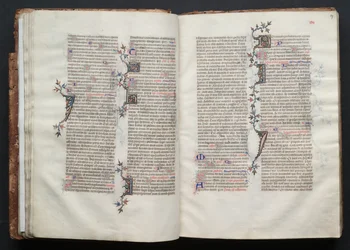 The Gotha Missal: Fol. 27r, tekst, ca. 1375.