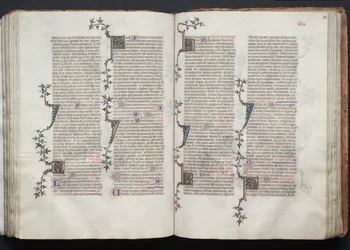 The Gotha Missal: Fol. 99v, tekst, ca. 1375.