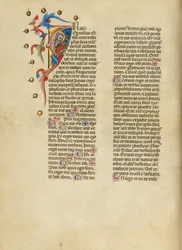 Initial I: Evangelisten Johannes