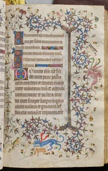 Karl den adeliges, konge av Navarra (1361–1425), timer: fol. 129r, tekst