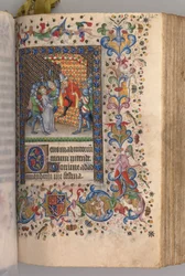 Karl den Ædles, konge av Navarra (1361–1425), timer: fol. 169r, Kristus foran Pilatus