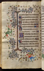 Karl den adeliges, konge av Navarra (1361–1425) timer: fol. 205v, tekst