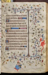 Karl den adeliges, konge av Navarra (1361–1425) timer: fol. 97r, tekst