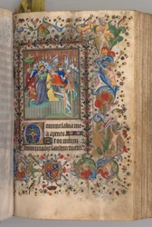 Timer for Karl den adelige, konge av Navarra 1361-1425: fol. 144r, Forræderi mot Kristus, ca. 1405.