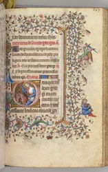 Timer for Karl den adelige, konge av Navarra 1361-1425, fol. 278r, St. George, ca. 1405.
