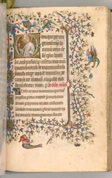 Timer for Karl den adelige, konge av Navarra 1361-1425, fol. 283r, St. Lasarus, ca. 1405.