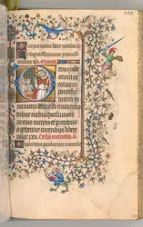 Timer for Karl den adelige, konge av Navarra 1361-1425, fol. 2865r, St. Nicholas, ca. 1405.