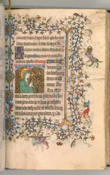 Timer for Karl den adelige, konge av Navarra 1361-1425, fol. 297r, St. Elizabeth, ca. 1405.