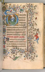 Timer for Karl den adelige, konge av Navarra 1361-1425, fol. 299a, St. Margaret, ca. 1405.