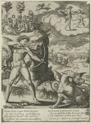 Apollo Slaying Python, plate en fra The History of Apollo and Daphne