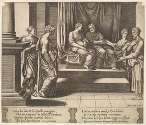 Plate 3: Psyches to søstre er gift med konger, fra 