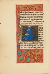 Initial I: Sankt Lukas