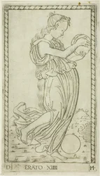 Erato, tallerken fjorten fra Apollo and the Muses