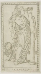 Fortitude, plate 36 fra Genii and Virtues