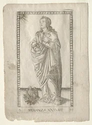 Håp fra Tarocchi, serie B: Cosmic Principles & Virtues, #39, før 1467.