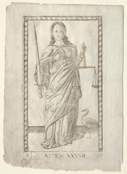 Rettferdighet (fra Tarocchi, serie B: Cosmic Principles and Virtues, #37)