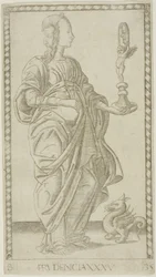 Prudence, plate 35 fra Genii and Virtues