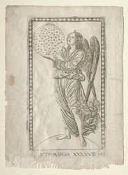 Angel of the Eighth Sphere fra Tarocchi, serie A..., før 1467.