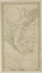 The Angel of the Ninth Sphere, eller Primum Mobile, plate 49 fra Planets and Spheres