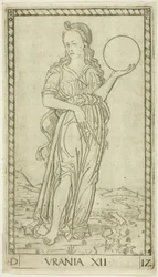 Urania, plate tolv fra Apollo og musene