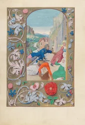 Hours of Queen Isabella the Catholic, Queen of Spain: Fol. 146v, Massacre..., c1500.