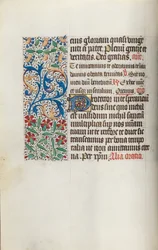 Timebok Bruk av Rouen: fol. 14v, c. 1470.