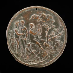 Orpheus Playing to the Animals, fjerde kvartal 1400-tallet.