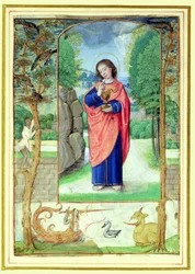 St. Johannes evangelisten, fra en timebok
