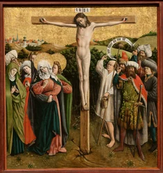 Altertavle med Kristi lidenskap, ca. 1440-tallet (olje og gull på tre)