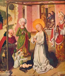 Tilbedelse av barnet, c1480 1907