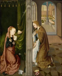 quot;Bebudelsenquot;, ca. 1470–80 (olje på tre)