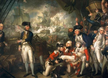 Lord Howe på dekket til «Queen Charlotte»