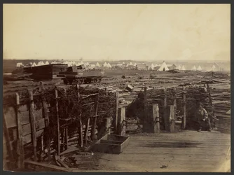 [Festverk, Manassas, okkupert av 13. masse.]