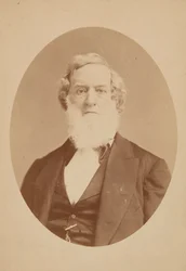 Skapkort av Gideon Welles, 1860-1878.