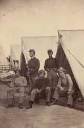 Leirscene, 1862 (foto)