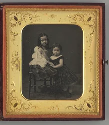 Uten tittel Portrait of Two Girls, 1861.