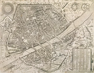 Kart over Firenze, 1595