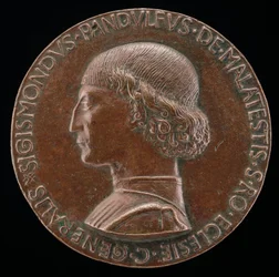 Sigismondo Pandolfo Malatesta, 1417-1468, Lord of Rimini og Fano [forside], 1446.