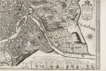 Kart over Roma. Nedre høyre del