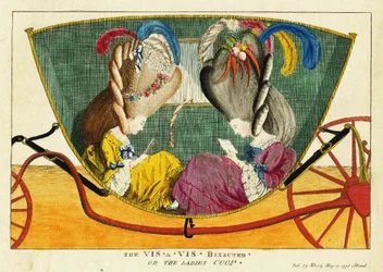 De vis-a-vis todelte, eller damehuset, 1776.