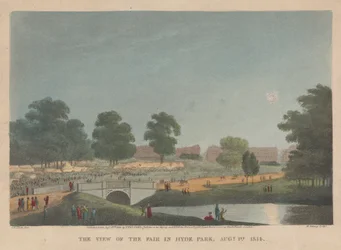 Utsikten over messen i Hyde Park, 1. august