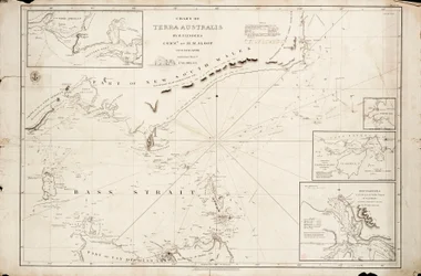 Kart over Bassstredet av Matthew Flinders