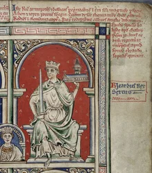 Richard I Løvehjerte fra Historia Anglorum, Chronica majora
