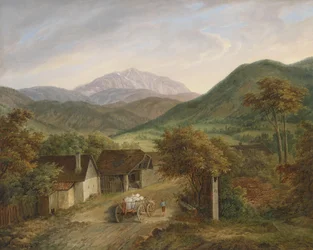 Matthias Rudolf Toma Utsikt over Schneeberg 1860