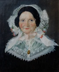 Portrett av en kvinne (olje på lerret)