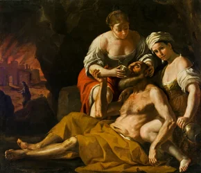 Lot og hans døtre, ca 1675-1680.