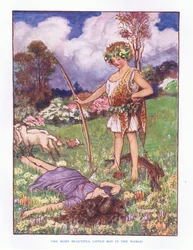 Den vakreste lille gutten i verden, illustrasjon fra Lady And Fairy Tales, 1914