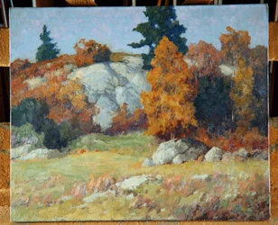 Steinhylle om høsten, ca. 1929