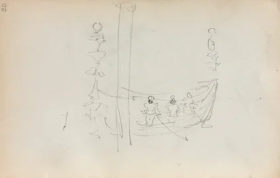 Italiensk skissebok: Venetian Boat side 30, 1898-1899.